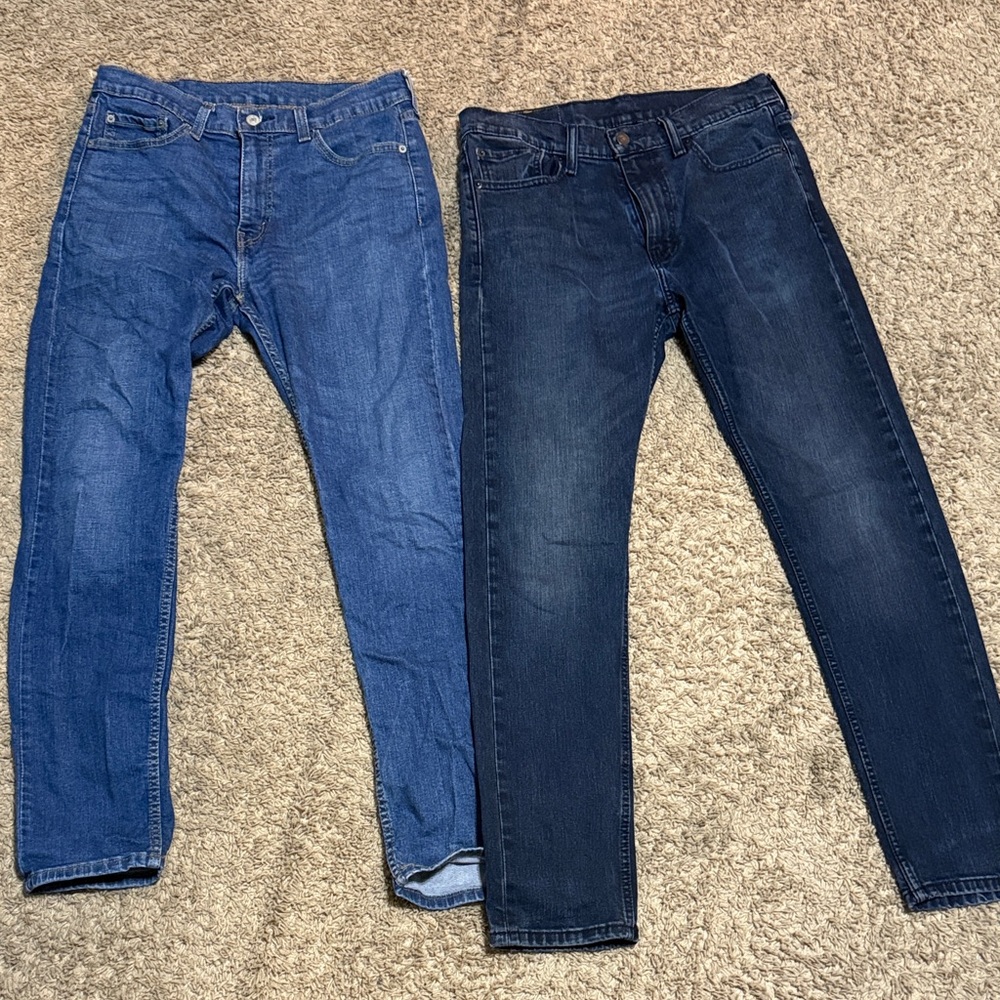 Men's Levi’s 510 Blue and Dark Blue Jeans size 32x32